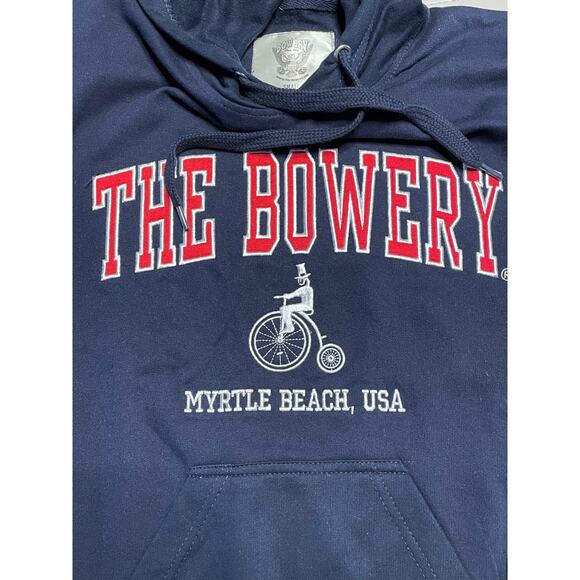 The Bowery Pullover Hoodie Sweatshirt in Navy size Small - Picture 5 of 7